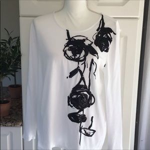 Chico’s Sequined Long Sleeved Top